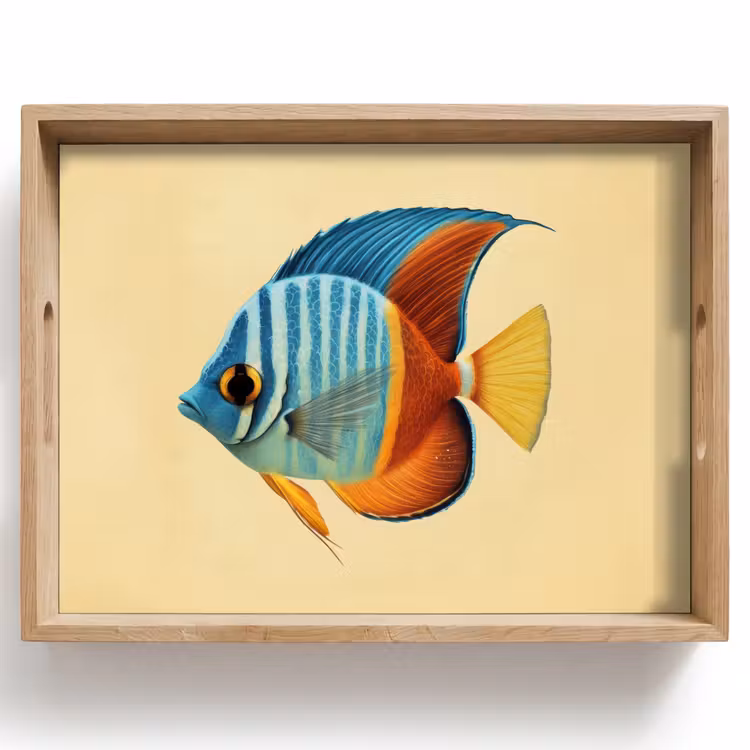 Plateau - Poisson - Nageoires - Bleu - Yeux — 1