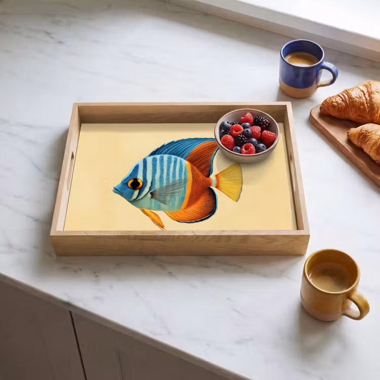 Plateau - Poisson - Nageoires - Bleu - Yeux — 3