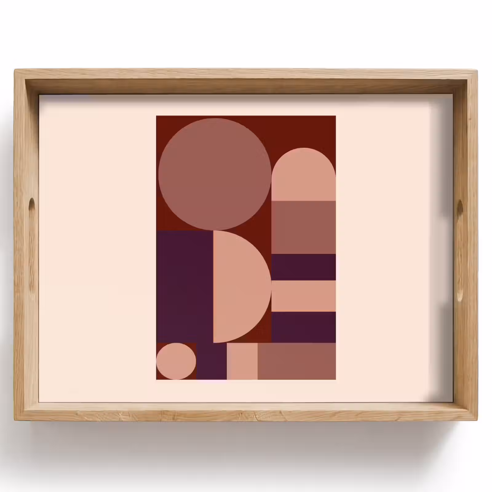 Plateau - Géométrique - Cercles - Rouge — 1
