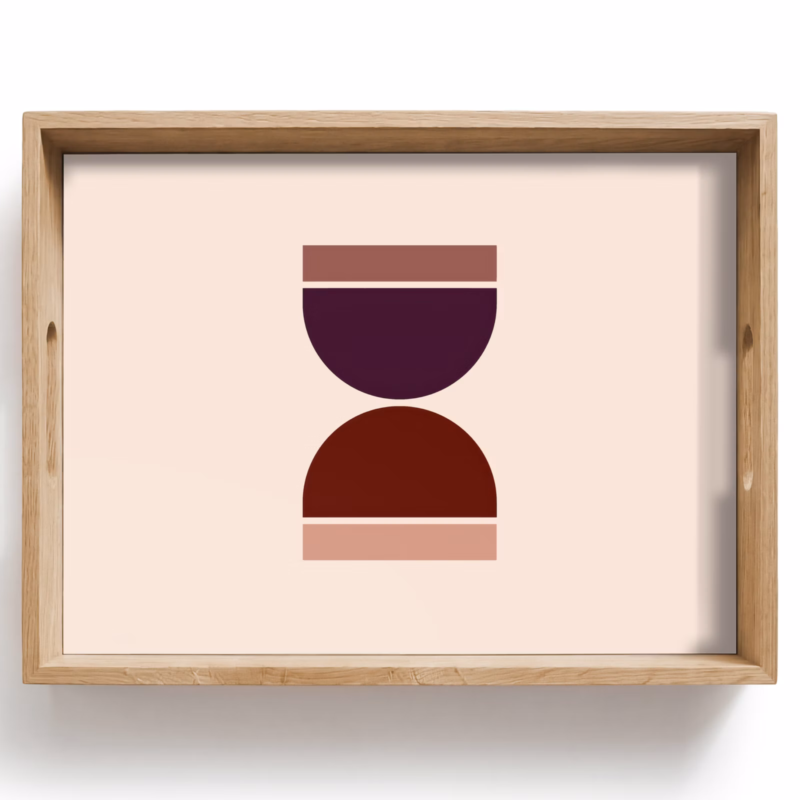 Plateau - Sablier - Symétrique - Rouge - Violet — 1
