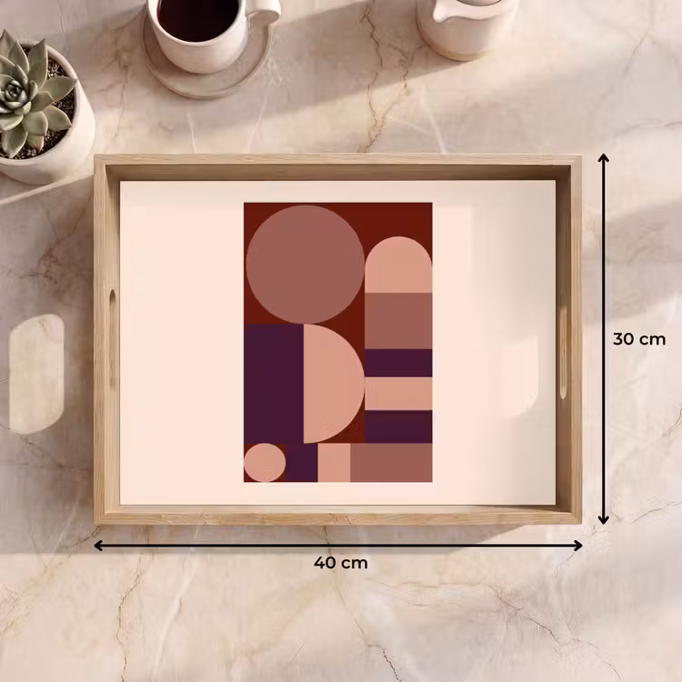 Plateau - Géométrique - Cercles - Rouge — 7