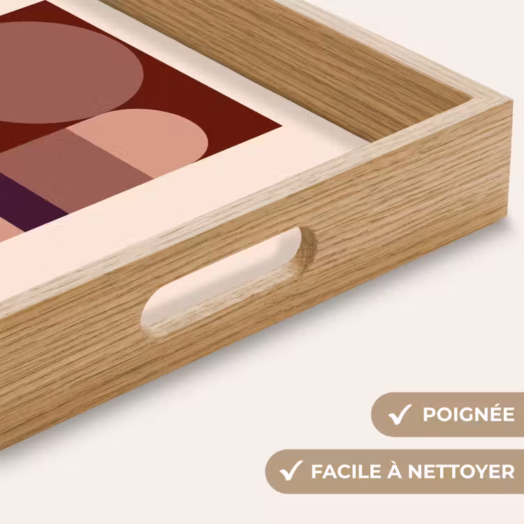 Plateau - Géométrique - Cercles - Rouge — 8