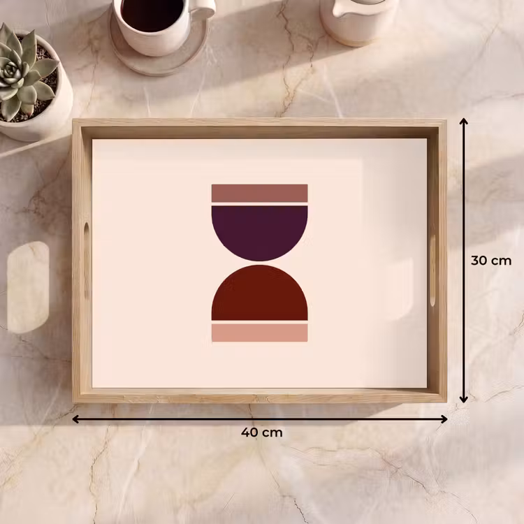 Plateau - Sablier - Symétrique - Rouge - Violet — 7