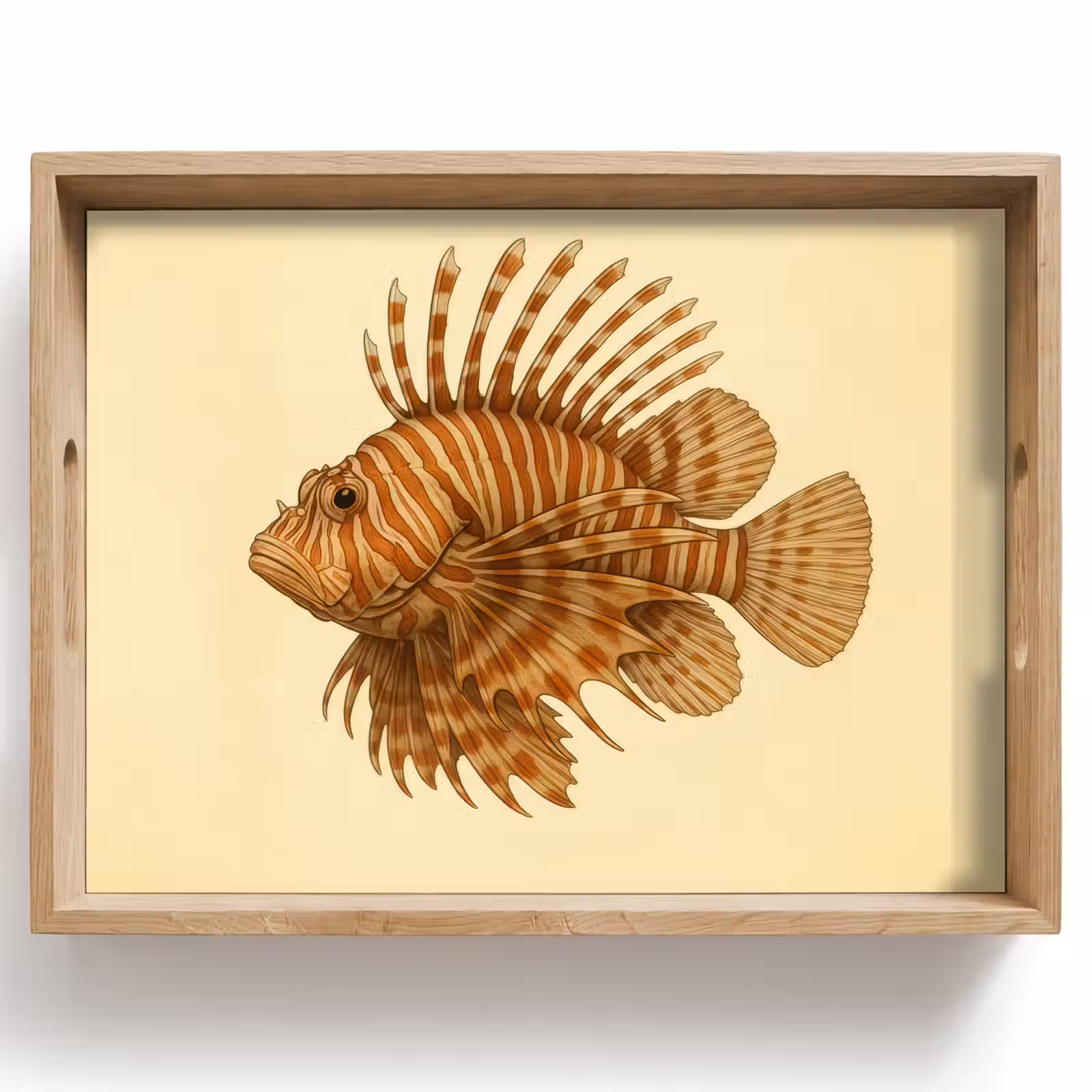 Plateau - Rayures - Poisson - Rond - Épines — 1