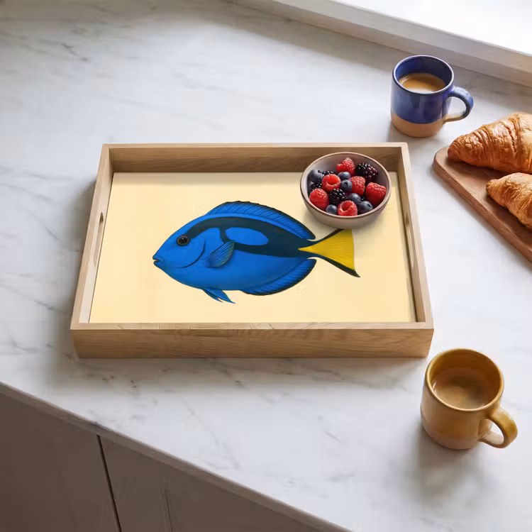 Plateau - Bleu - Dory - Poisson - Nageoire caudale — 3
