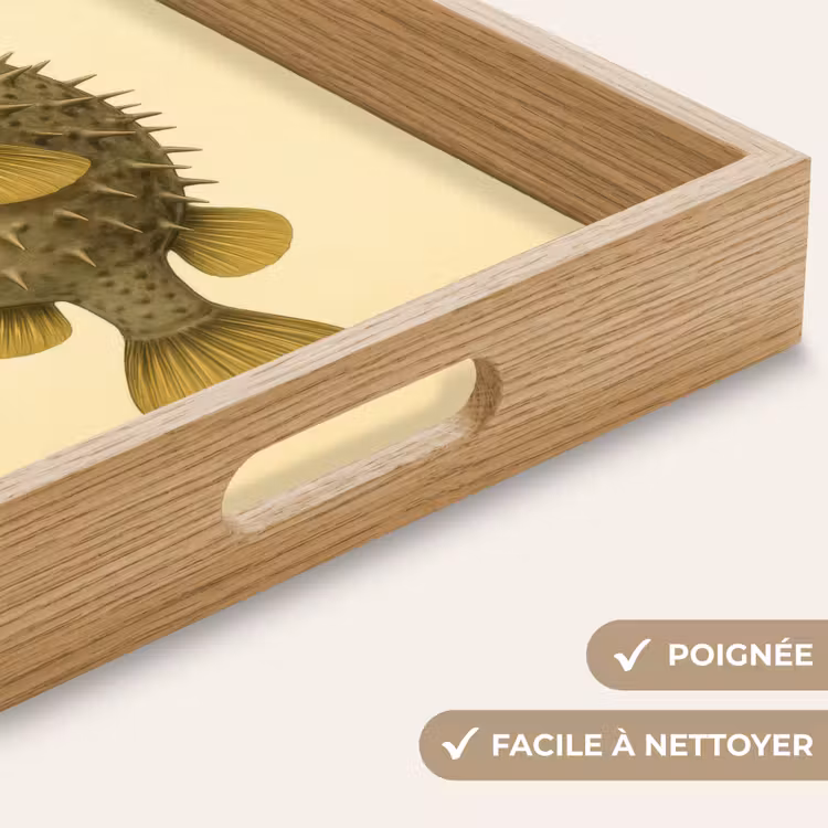 Plateau - Épines - Poisson - Gonflées - Marron — 8