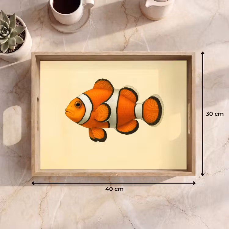 Plateau - Poisson - Orange - Rayures — 7