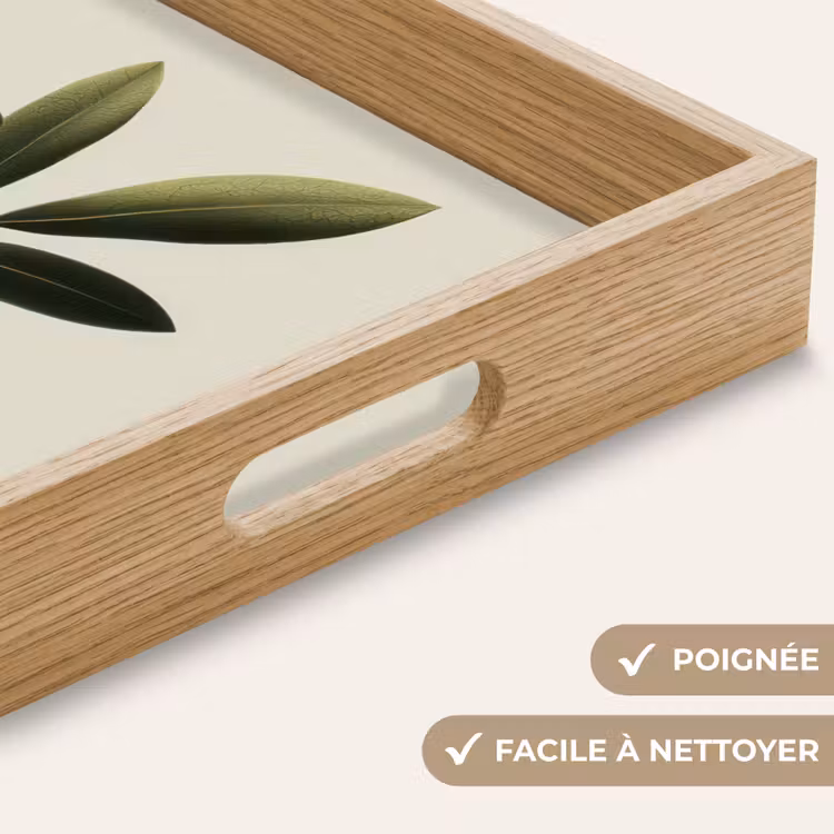 Plateau - Branche d'olivier - Vert foncé - Olives — 8