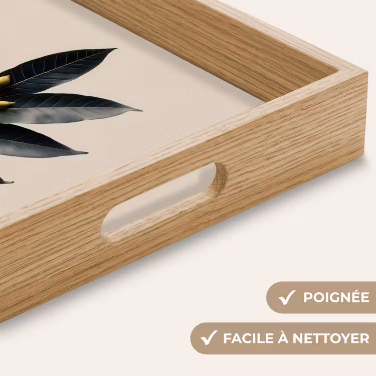 Plateau - Feuilles de laurier - Bourgeons de fleurs - subtil — 8