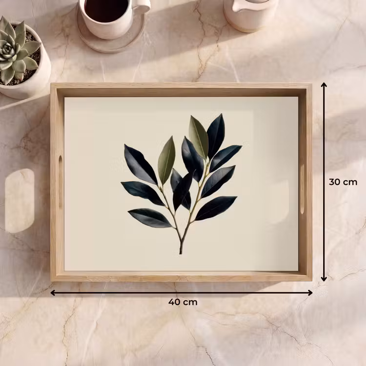 Plateau - Ovale - Vert olive - Simple — 7