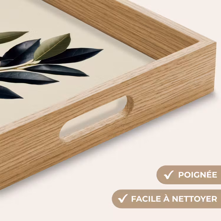 Plateau - Ovale - Vert olive - Simple — 8