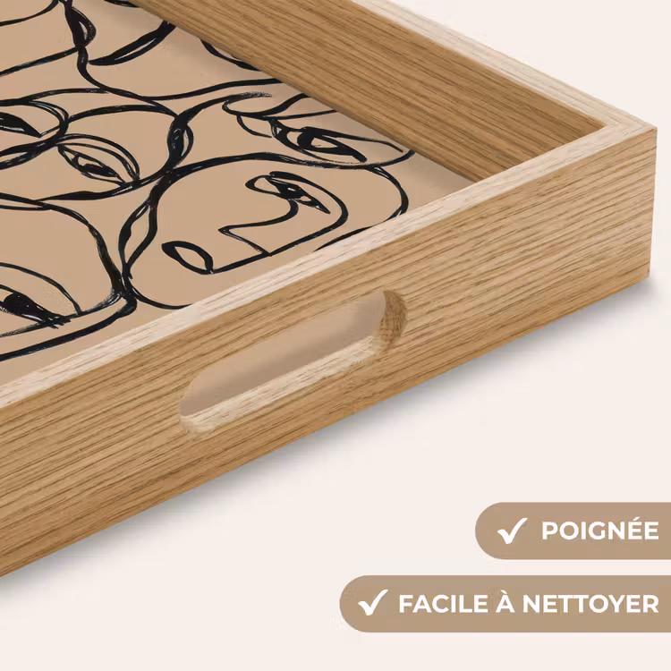 Plateau - Mer de visages - Dessin au trait - Abstrait — 8