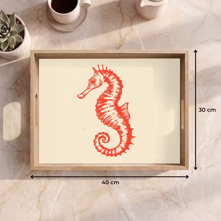 Plateau - Hippocampe - Rouge - Détails fins — 7