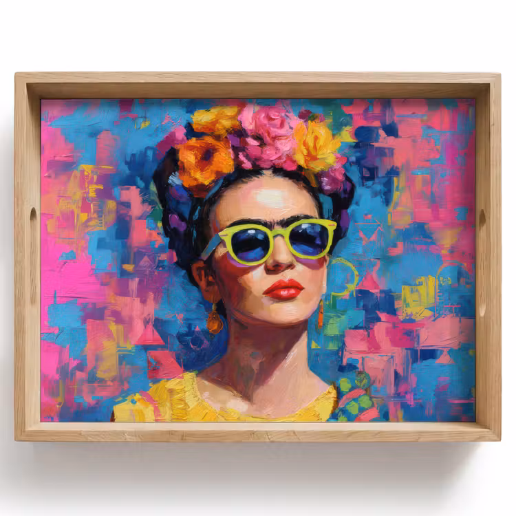 Plateau - Joyeux portrait - Femme - Couronne de fleurs — 1