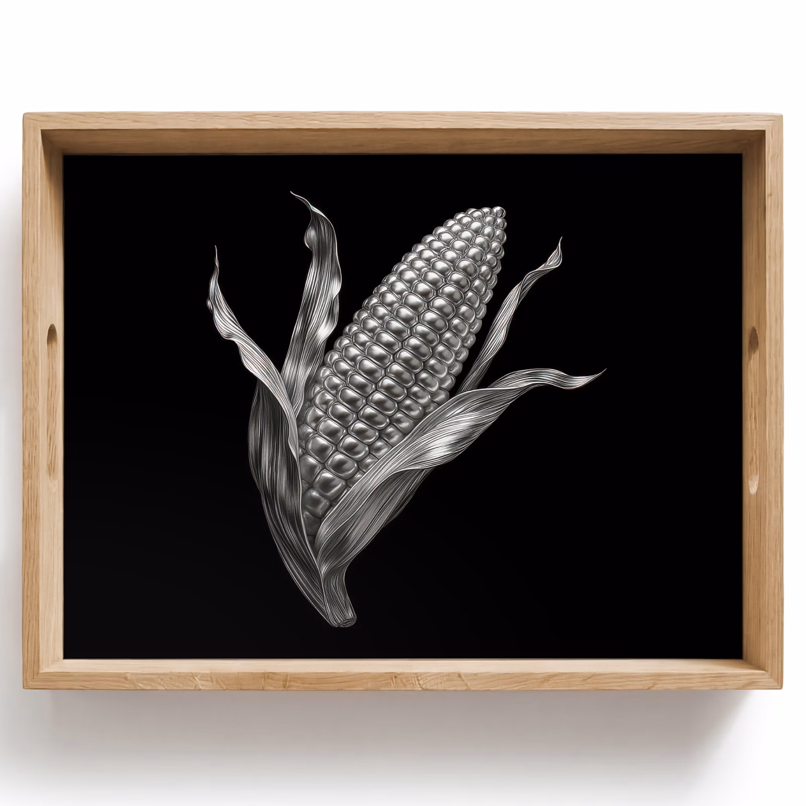 Plateau - Corncob - Métal brillant - Elégant — 1