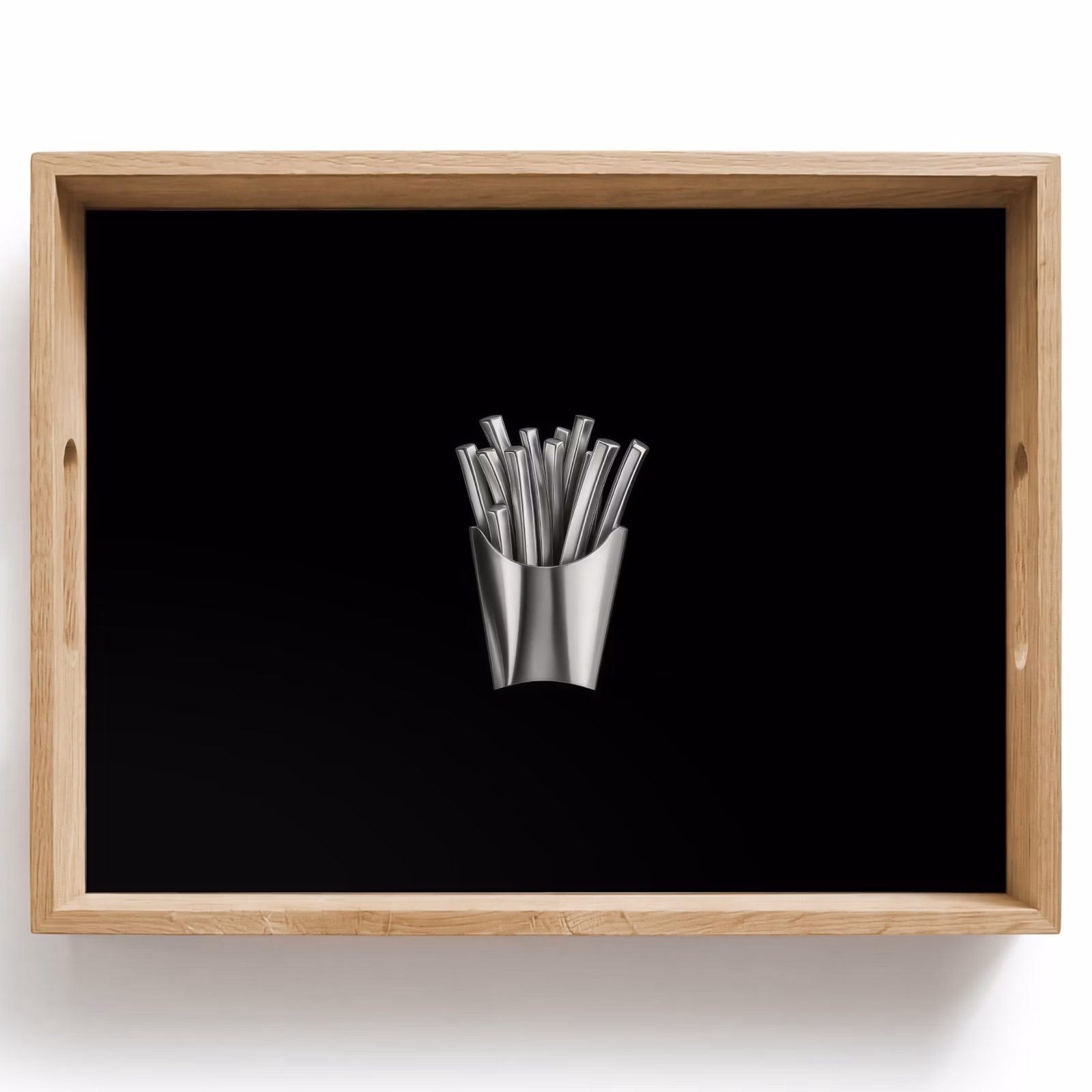 Plateau - Frites - Futuriste - Argent — 1
