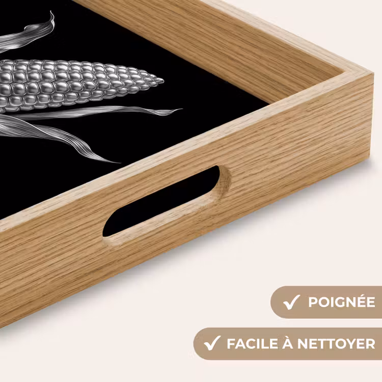Plateau - Corncob - Métal brillant - Elégant — 8