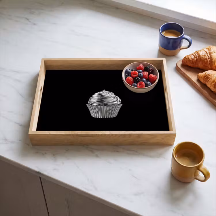 Plateau - Cupcake - Luxueux - Argent — 3