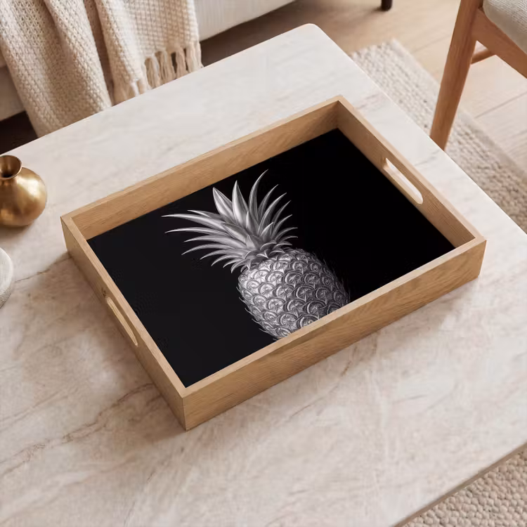 Plateau - Ananas - Détaillé - Feuilles — 2