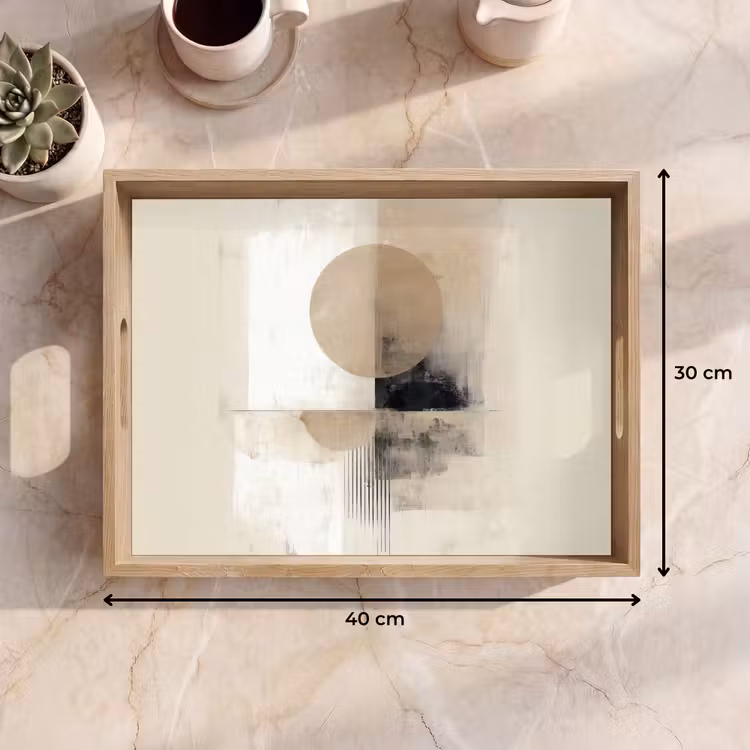 Plateau - Cercle - Composition - Profondeur - Beige — 7