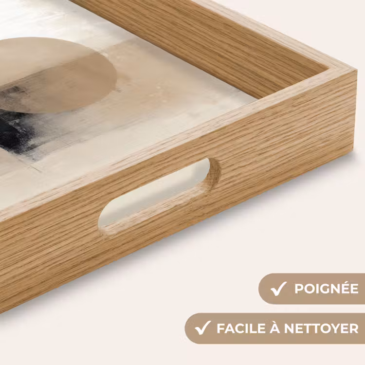 Plateau - Cercle - Composition - Profondeur - Beige — 8