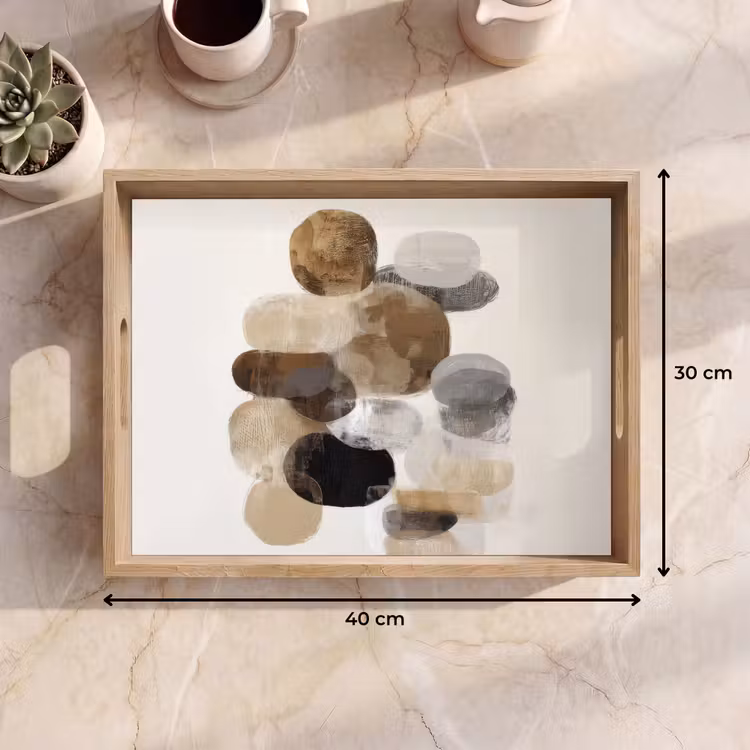 Plateau - Ovale - Zones de couleur - Coups de pinceau — 7