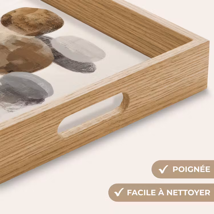 Plateau - Ovale - Zones de couleur - Coups de pinceau — 8