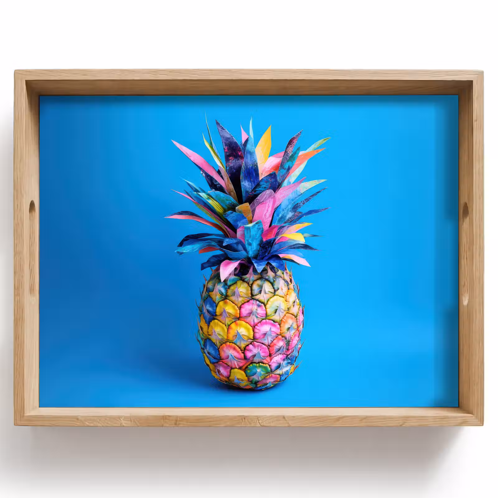 Plateau - Ananas - Bleu - Tropical - Gaieté — 1