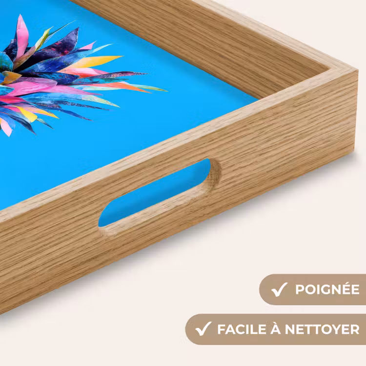 Plateau - Ananas - Bleu - Tropical - Gaieté — 8