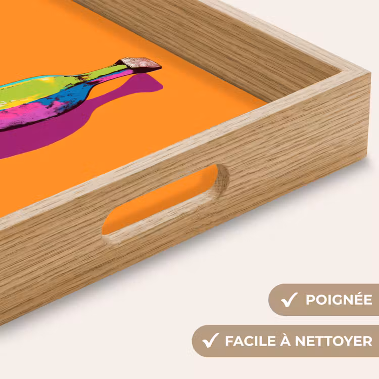 Plateau - Couleurs vives - Banane - pop art — 8