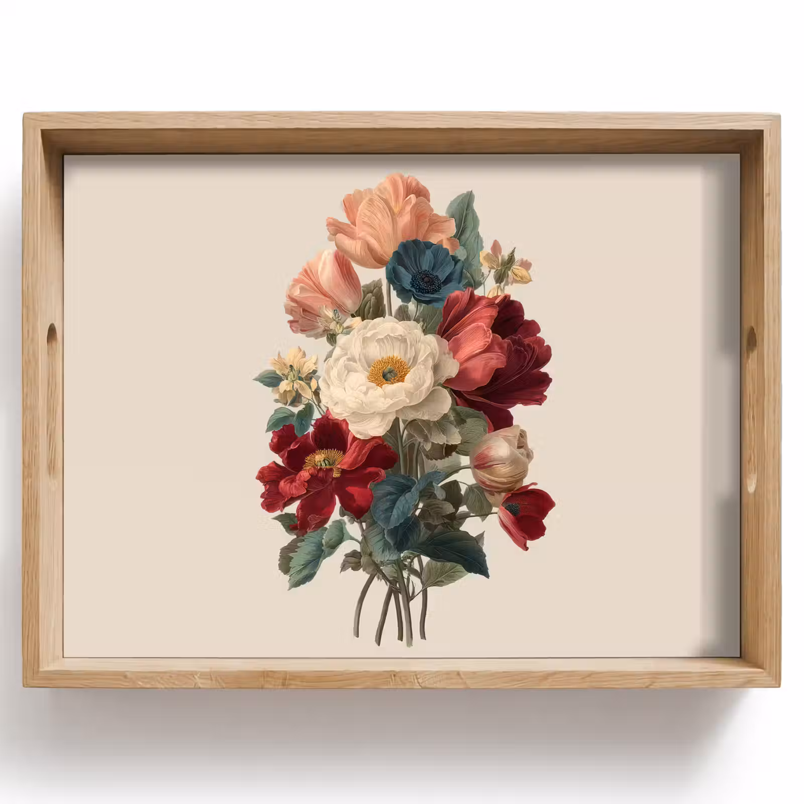 Plateau - Bouquet - Tons chauds - Elégant — 1