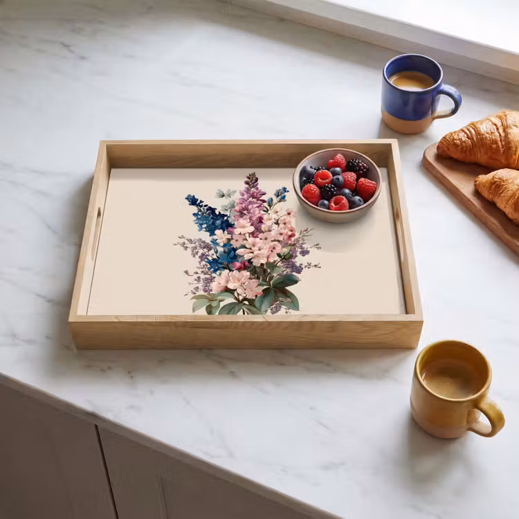 Plateau - Bouquet - Beige - Harmonieux - Subtil — 3