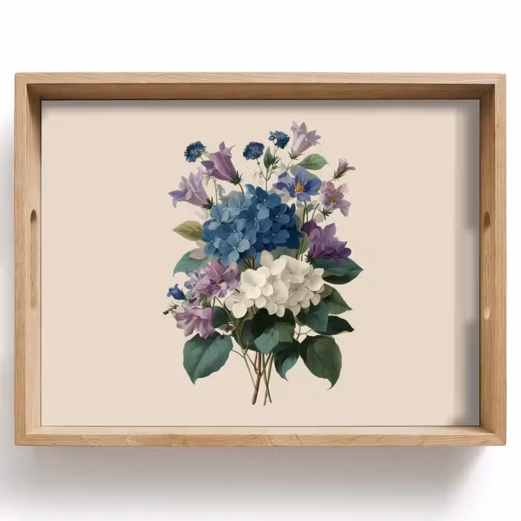 Plateau - Fleurs - Détaillé - Calme - Réaliste — 1