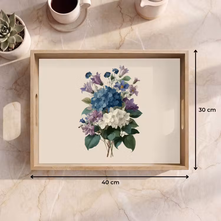 Plateau - Fleurs - Détaillé - Calme - Réaliste — 7