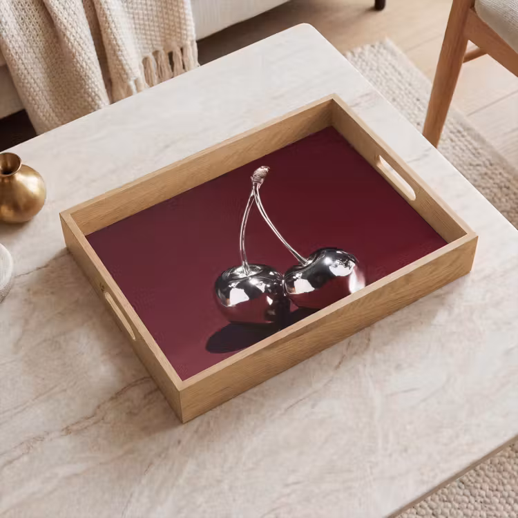 Plateau - Cherry - Glossy - Bordeaux — 2