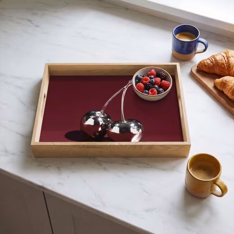 Plateau - Cherry - Glossy - Bordeaux — 3