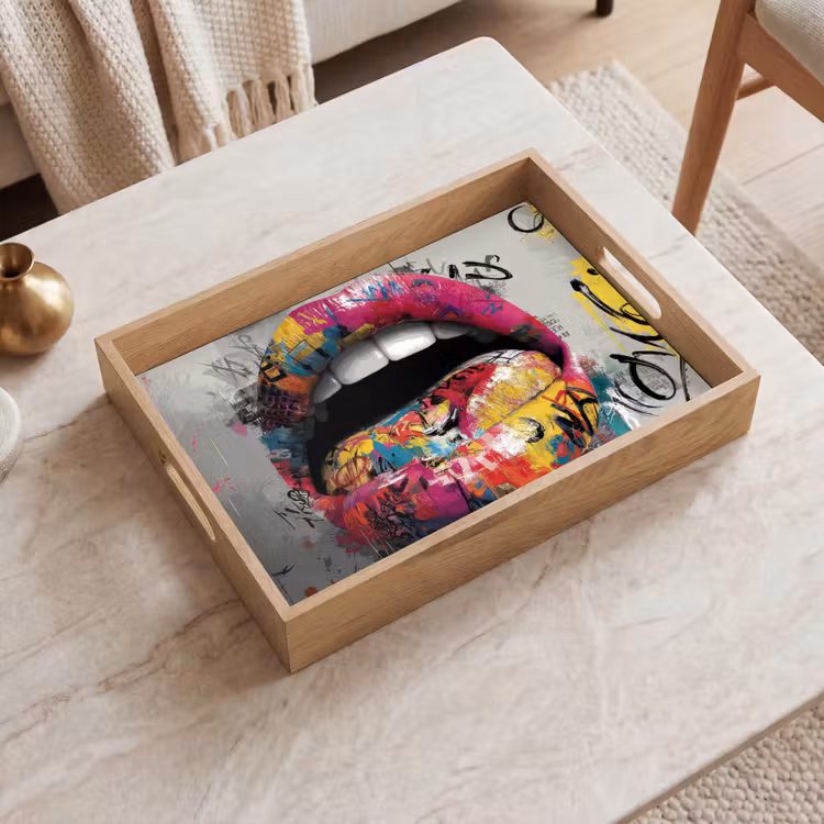 Plateau - Lèvres - Graffiti - Expressif — 2