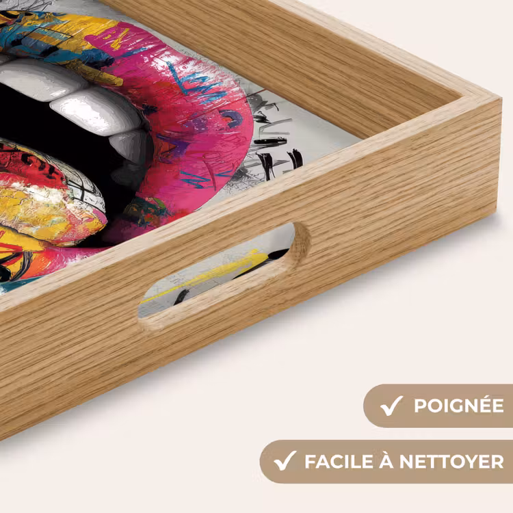 Plateau - Lèvres - Graffiti - Expressif — 8