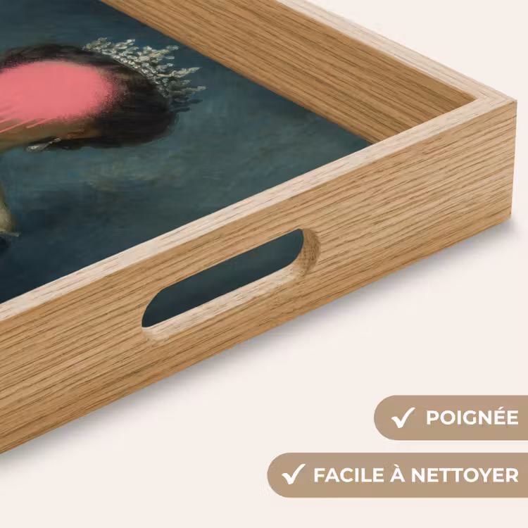 Plateau - Couronne - Goutte de peinture rose - Portrait — 8