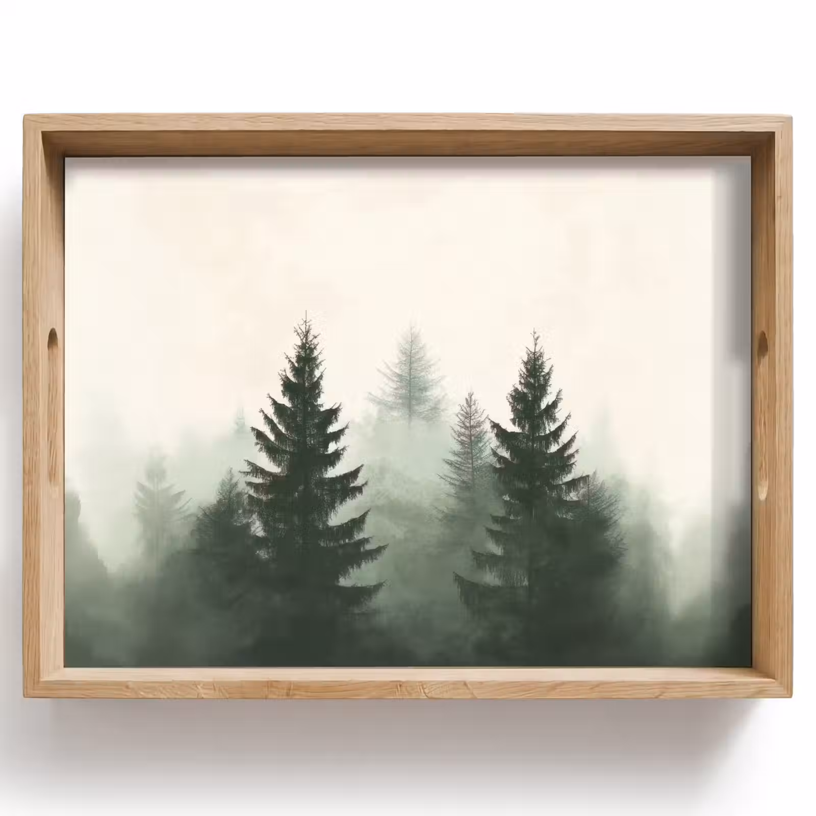 Plateau - Épicéa - Arbres - Vert - Beige — 1