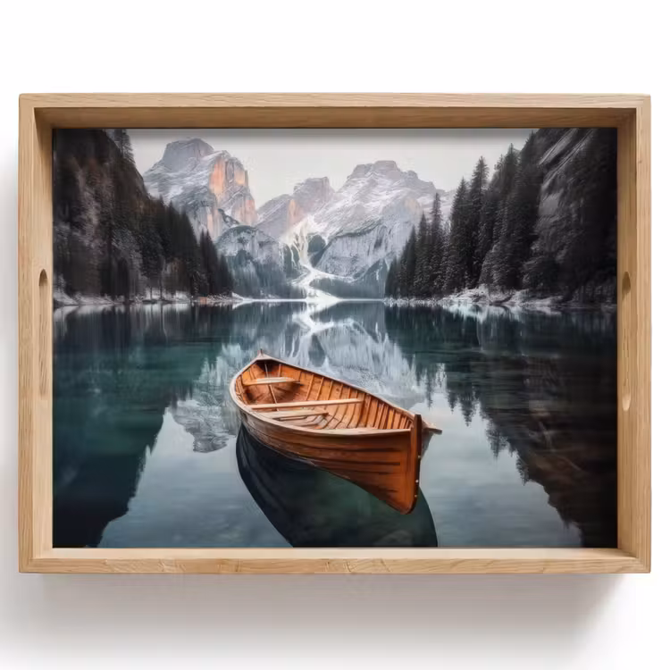 Plateau - Bateau - Montagne - Nature - Eau — 1