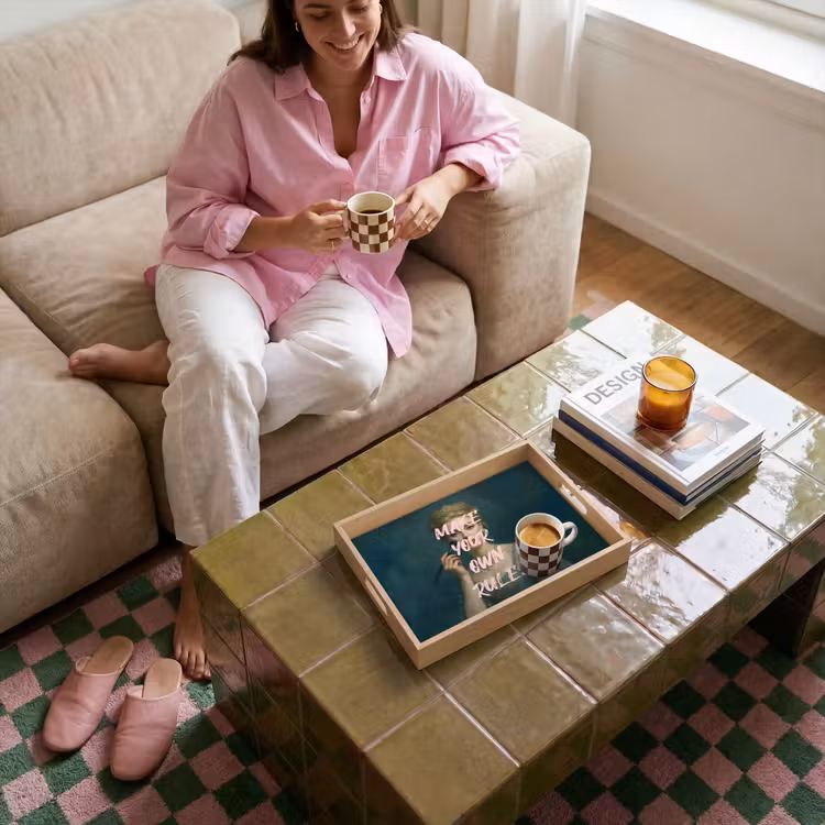 Plateau - Classique - Orné - Rose — 4