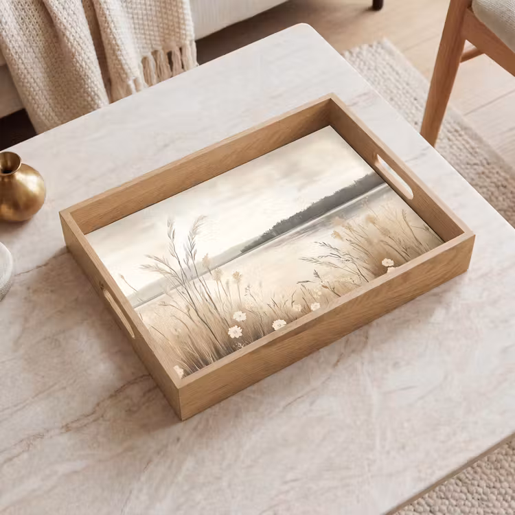 Plateau - Lac - Eau - Nature - Beige — 2