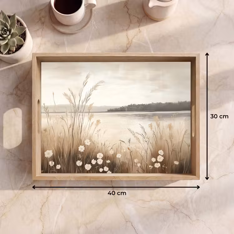 Plateau - Lac - Eau - Nature - Beige — 7