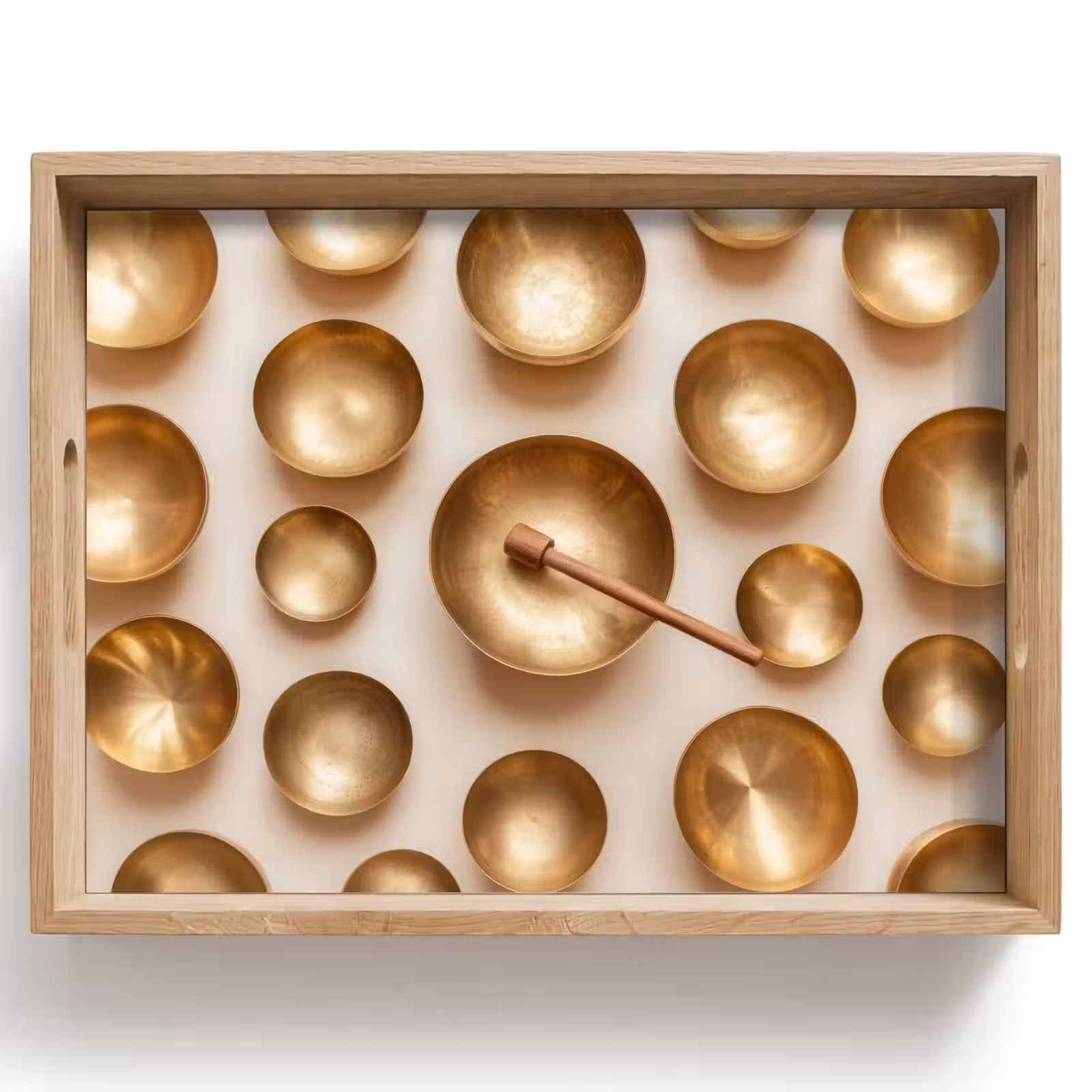 Plateau - Symétrique - Or - Bronze - Équilibre — 1