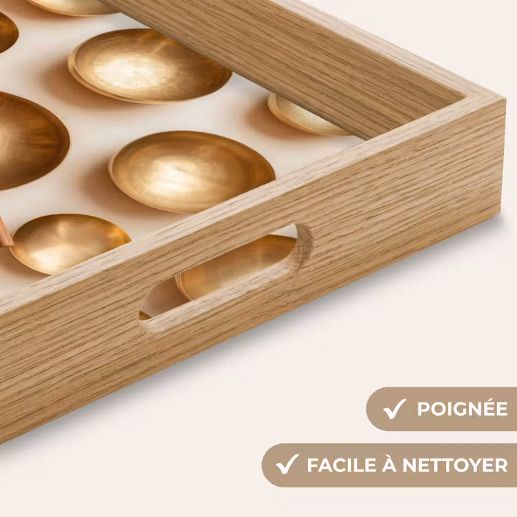Plateau - Symétrique - Or - Bronze - Équilibre — 8