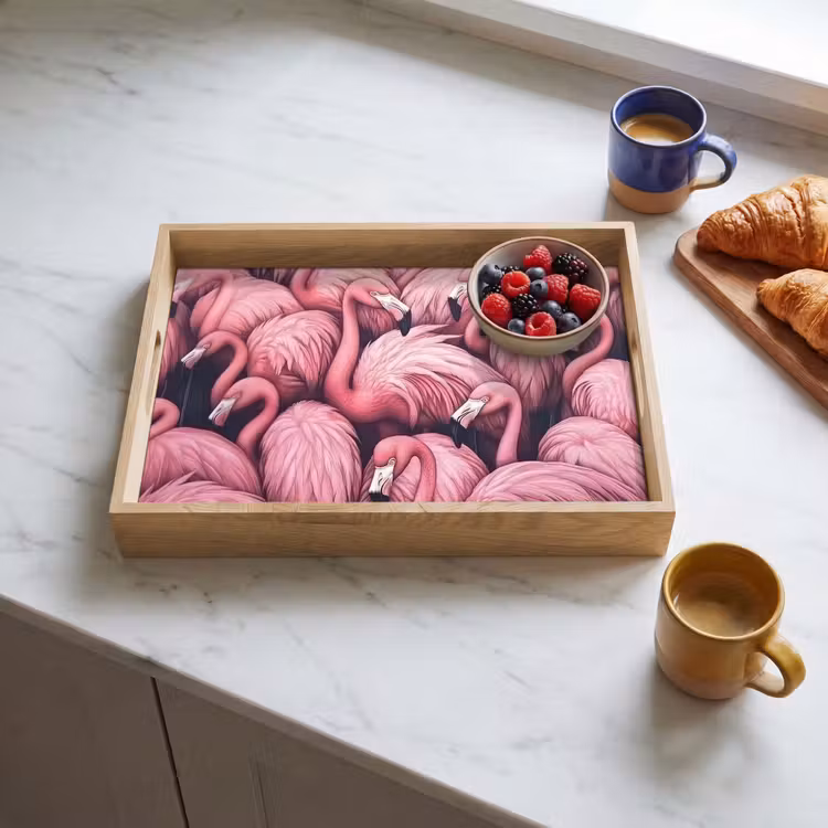Plateau - Flamant - Rose - Animaux — 3