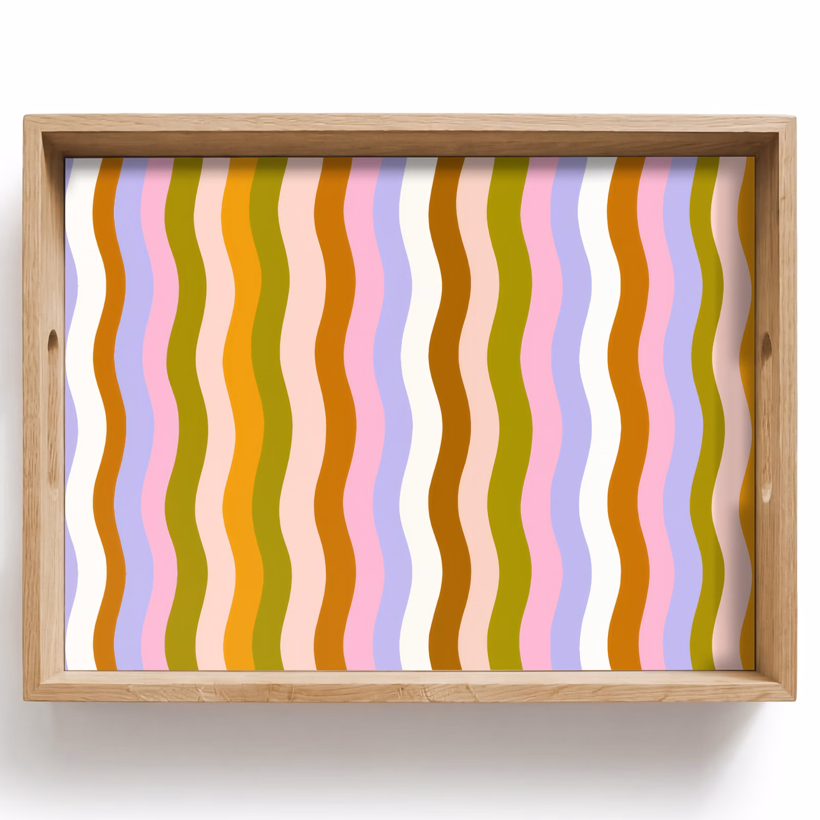 Plateau - lignes - vagues - couleurs pastel - motif — 1