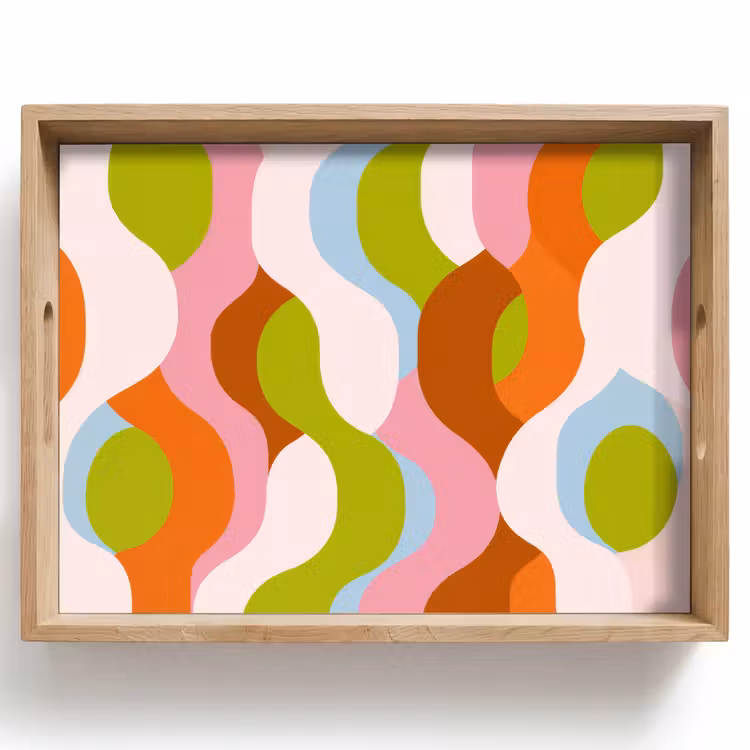 Plateau - Abstrait - Formes - Rose — 1