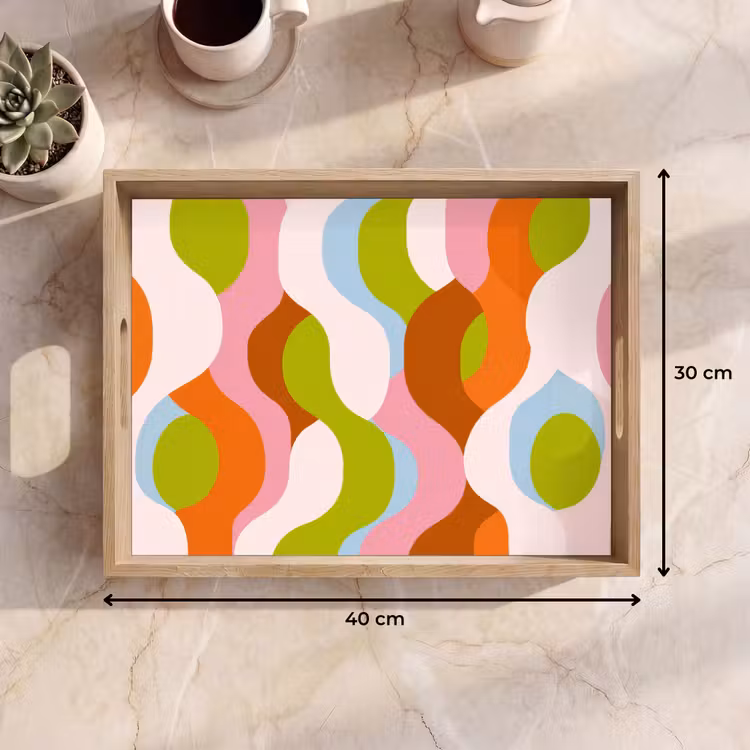 Plateau - Abstrait - Formes - Rose — 7